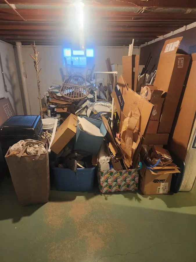 Roll-off dumpster container at job site for Concrete Dumpster Rental in Rockport